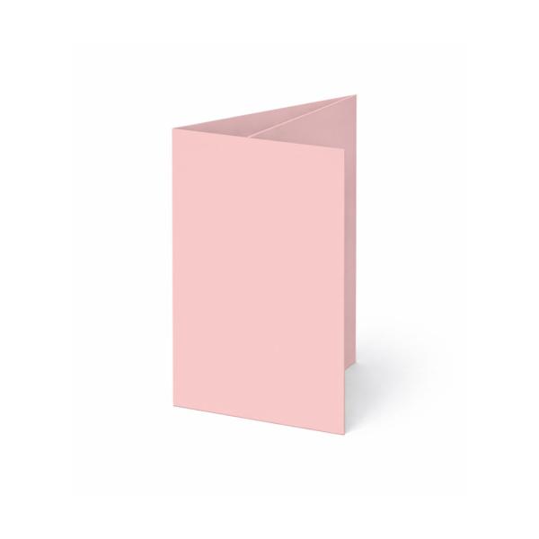 Trippelkarte - Leporello 240g/m² DIN A6 3-Fach in babypink