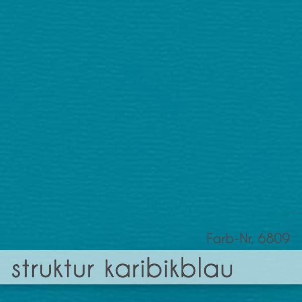 Trippelkarte - Leporello 210g/m² DIN B6 3-Fach in struktur karibikblau