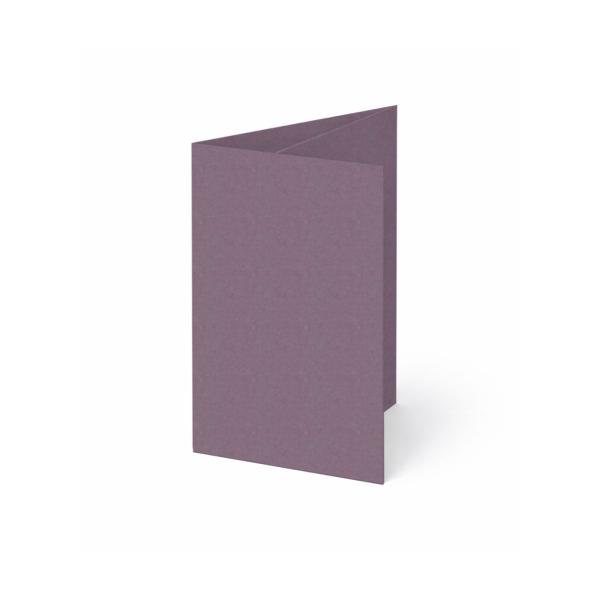 Trippelkarte - Leporello 220g/m² DIN A6 3-Fach in kraft purple