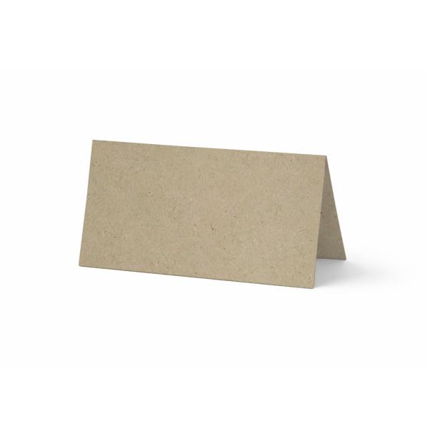 Tischkarte - Platzkarte 9 x 5 cm 220g/m² in kraft grau