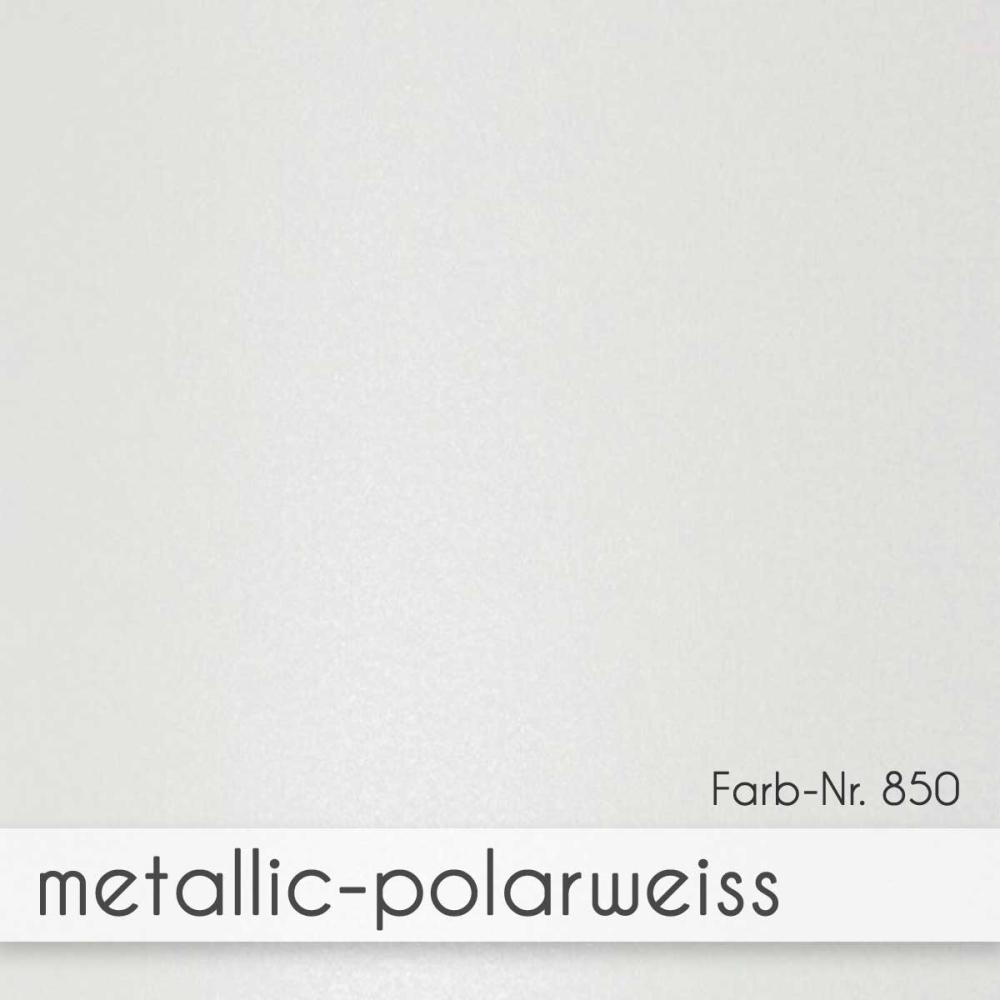 Doppelkarte - Faltkarte 15x15cm, 300g/m² in metallic-polarweiss