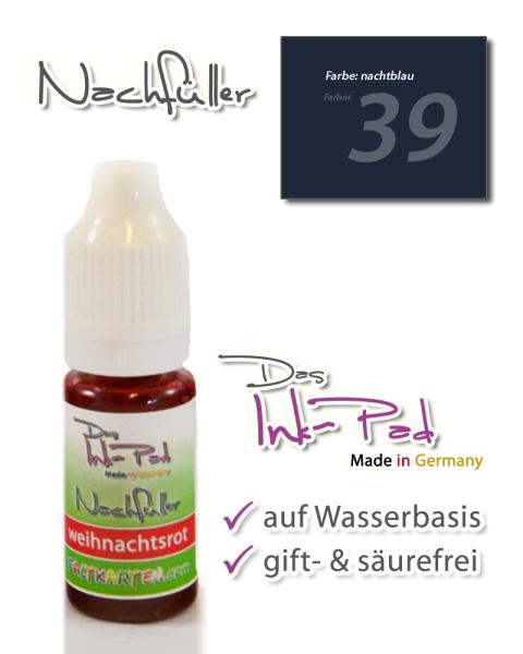 LaCreativ Nachfüller 10ml in nachtblau für Das Ink-Pad - Stempelkissen