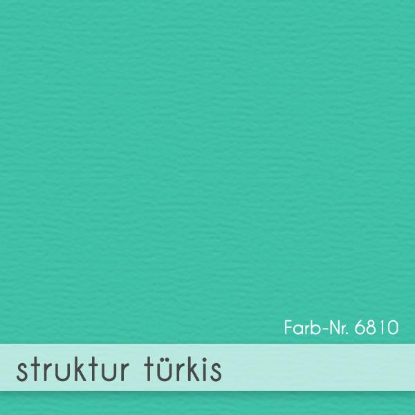 Trippelkarte - Leporello 210g/m² DIN A6 3-Fach in struktur türkis