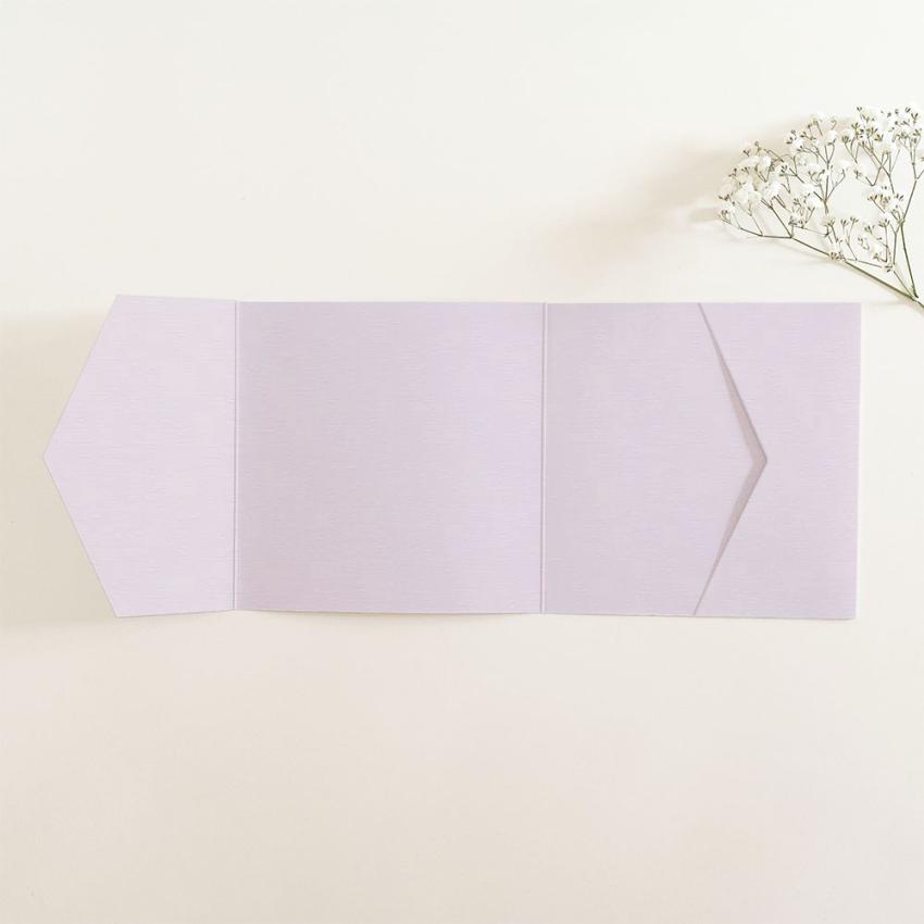 Pocketfold-Karte Quer-Format quadratisch (15x15) Struktur-Karton "Struktur Zartrose" Basic Line