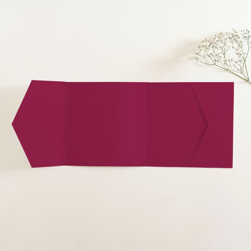 Pocketfold-Karte Quer-Format quadratisch (15x15) Struktur-Karton "Struktur Brombeere" Basic Line