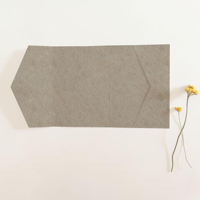 Pocketfold-Karte B6 seitlich Recycling "Silphie" Basic Line