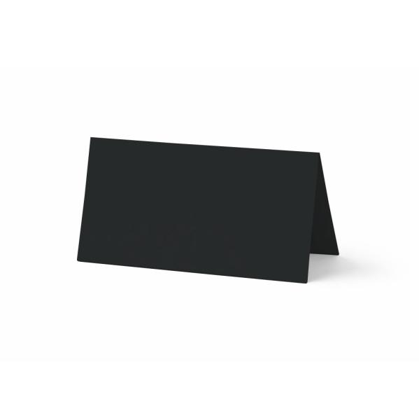 Tischkarte - Platzkarte 9 x 5 cm 240g/m² in schwarz