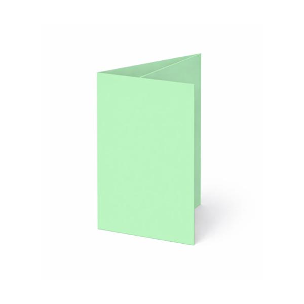 Trippelkarte - Leporello 240g/m² DIN A6 3-Fach in pastell grün