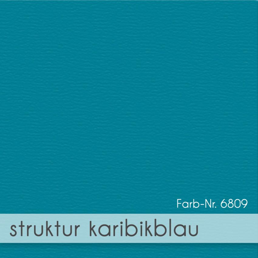 Karte - Einlegekarte 15x15 cm 210g/m² in struktur karibikblau