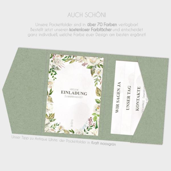 Einlegekarte "Antique White" 15x6