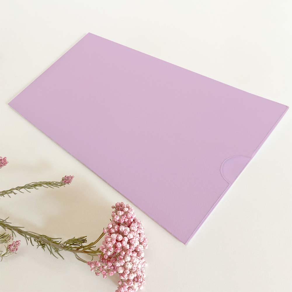 Einstecktasche DIN Lang Premium-Karton "Lavendel" 