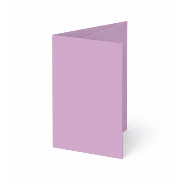 Trippelkarte - Leporello 220g/m² DIN B6 3-Fach in lavendel