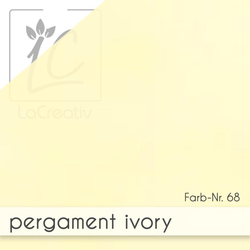 Passepartoutkarte rechteck 3-Fach DIN A6 in pergament ivory